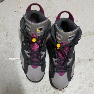 Jordan Men's High-Top Athletic Sneakers in Gray, Black, Purple